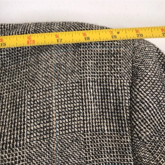 Haggar Imperial Gentlemans Fit Glen Plaid Sport Coat 2 Button Jacket Mens Large - Picture 12 of 14
